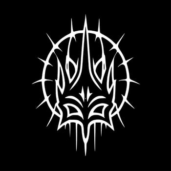 Gothic, Black and White Vector illustration