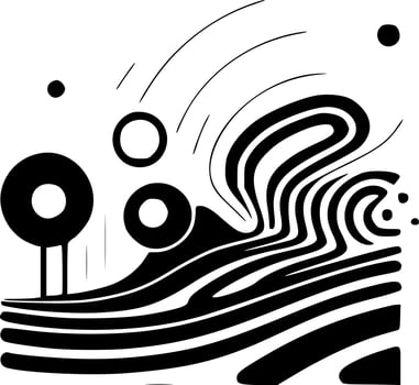 Lines, Minimalist and Simple Silhouette - Vector illustration