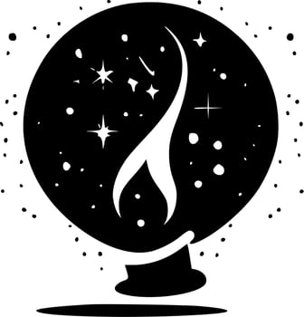 Magic, Black and White Vector illustration