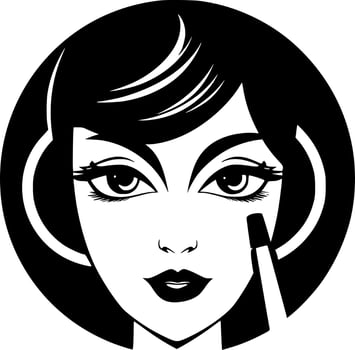 Makeup - Minimalist and Flat Logo - Vector illustration