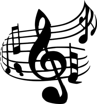 Music - High Quality Vector Logo - Vector illustration ideal for T-shirt graphic