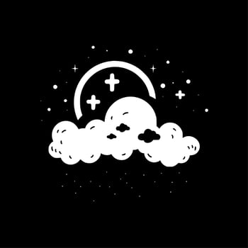 Night Sky - High Quality Vector Logo - Vector illustration ideal for T-shirt graphic