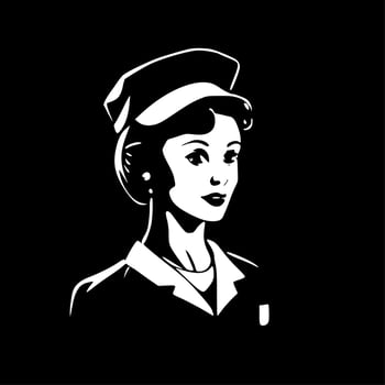 Nurse - High Quality Vector Logo - Vector illustration ideal for T-shirt graphic