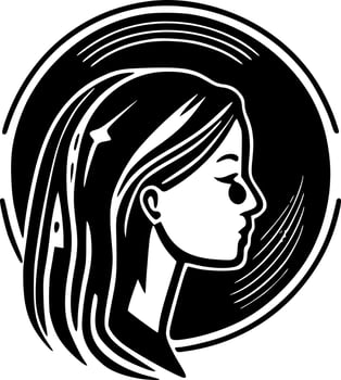 Nursing, Minimalist and Simple Silhouette - Vector illustration