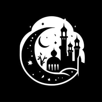 Ramadan, Minimalist and Simple Silhouette - Vector illustration