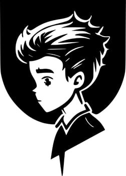 School - Black and White Isolated Icon - Vector illustration