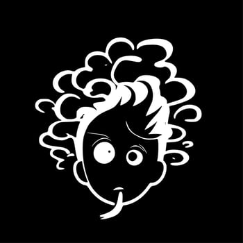 Smoke, Black and White Vector illustration