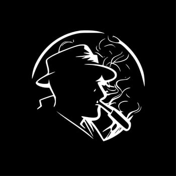 Smoke, Black and White Vector illustration
