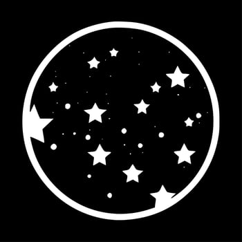 Stars - Minimalist and Flat Logo - Vector illustration