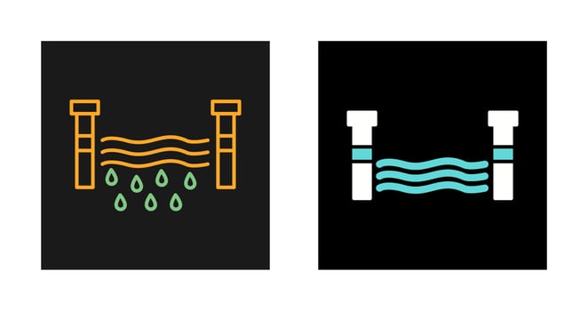 Water Dam Vector Icon