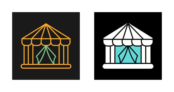 Circus Tent Vector Icon
