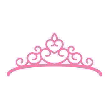 Tiara vector icon. Crown illustration symbol. princess sign. Queen logo.