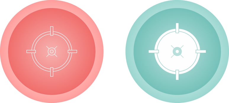 Target Location Vector Icon