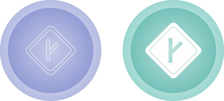 Linked Road sign Vector Icon