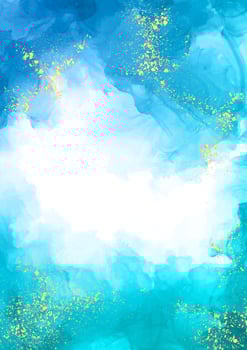 decorative hand painted alcohol ink background with gold glitter vector