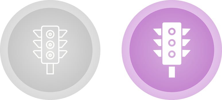 Traffic signal Vector Icon