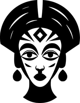 African, Minimalist and Simple Silhouette - Vector illustration