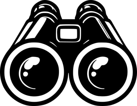 Binoculars, Minimalist and Simple Silhouette - Vector illustration