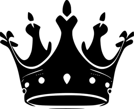 Crown, Minimalist and Simple Silhouette - Vector illustration