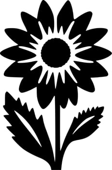 Flower, Minimalist and Simple Silhouette - Vector illustration