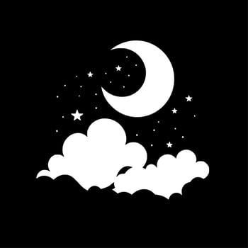 Night Sky - High Quality Vector Logo - Vector illustration ideal for T-shirt graphic
