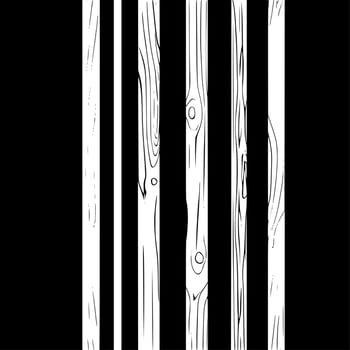 Wood Background, Minimalist and Simple Silhouette - Vector illustration