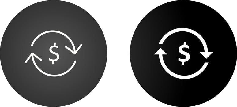 Currency exchange Vector Icon