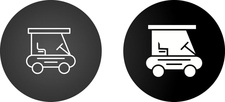 golf buggie Vector Icon