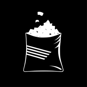 Chip Bag, Minimalist and Simple Silhouette - Vector illustration