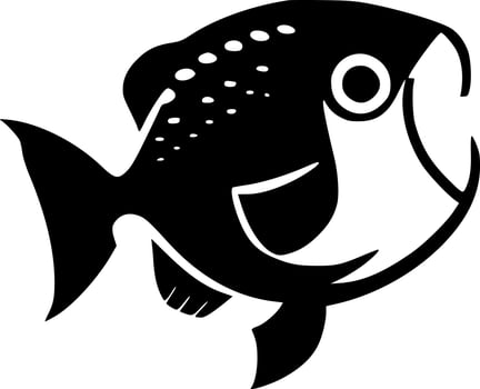 Fish - Minimalist and Flat Logo - Vector illustration