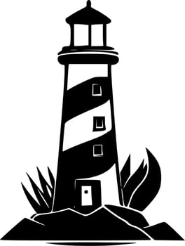 Lighthouse - Minimalist and Flat Logo - Vector illustration