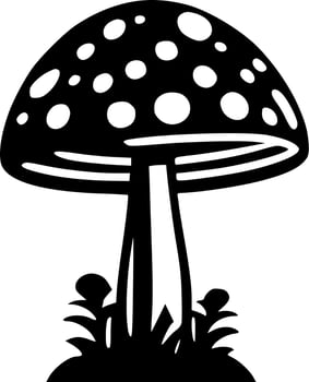 Mushroom - Minimalist and Flat Logo - Vector illustration