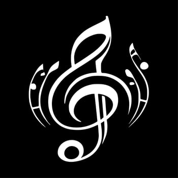 Music Notes - High Quality Vector Logo - Vector illustration ideal for T-shirt graphic