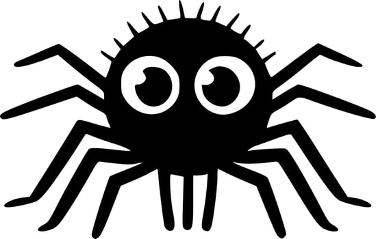 Spider - Minimalist and Flat Logo - Vector illustration