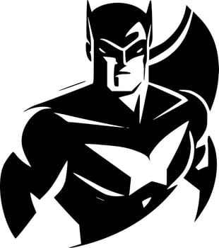 Superhero - High Quality Vector Logo - Vector illustration ideal for T-shirt graphic