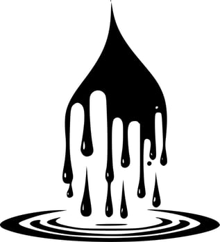 Water, Black and White Vector illustration