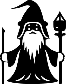 Wizard - High Quality Vector Logo - Vector illustration ideal for T-shirt graphic