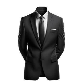 tuxedo suit mockup on transparent background , png