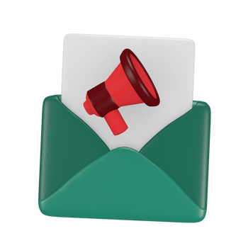 Mail Message 3d cute shop customer icon for social media post png