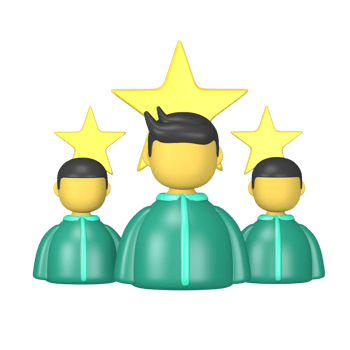 Happy Customer 3d cute shop customer icon for social media post png
