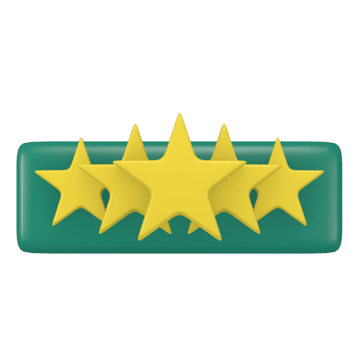 star rating 3d cute shop customer icon for social media post png