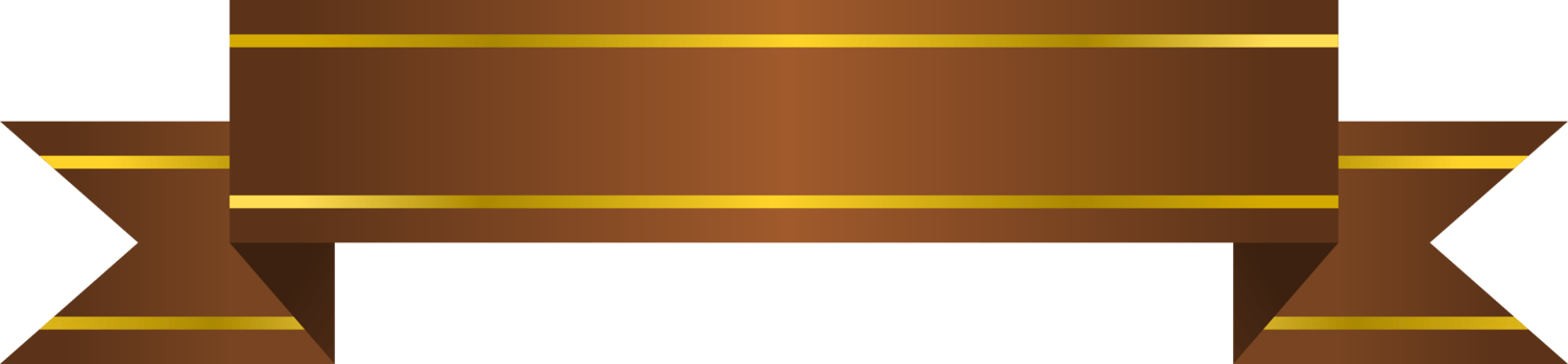 ribbon illustration with gold stripe. free png