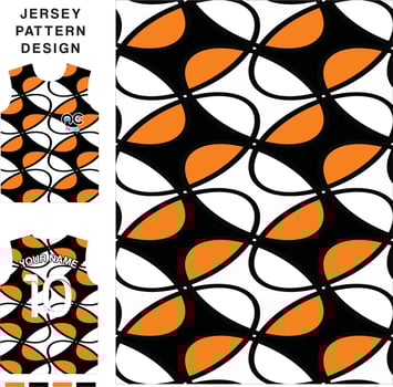Abstract football pattern concept vector jersey pattern template for printing or sublimation sports uniforms football volleyball basketball e-sports cycling and fishing Free Vector.