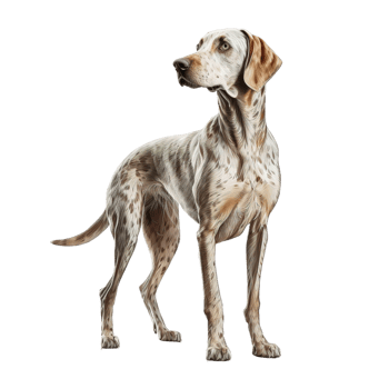 dog standing on a transparent background. png