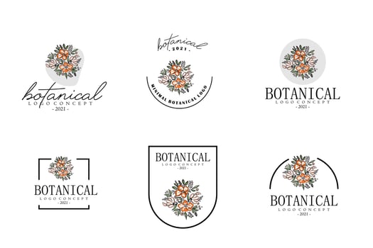 Minimalist Flower Logo Pack vector