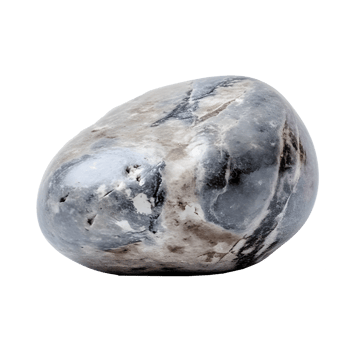 river stone on transparent background , png