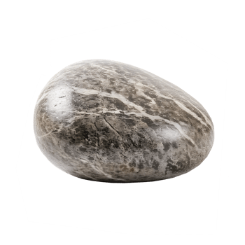 river stone on transparent background , png