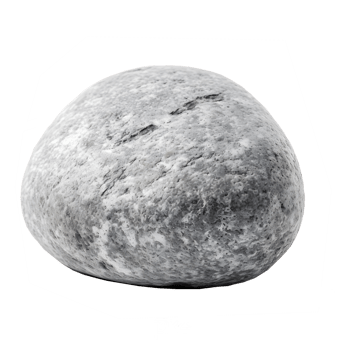 river stone on transparent background , png