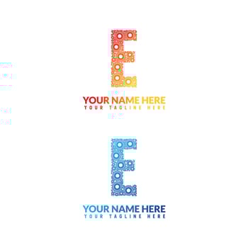 E letter logo or e text logo and e word logo design. vector