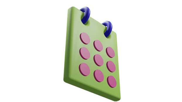 Calendar assignment icon. Planning concept. 3d illustration. png